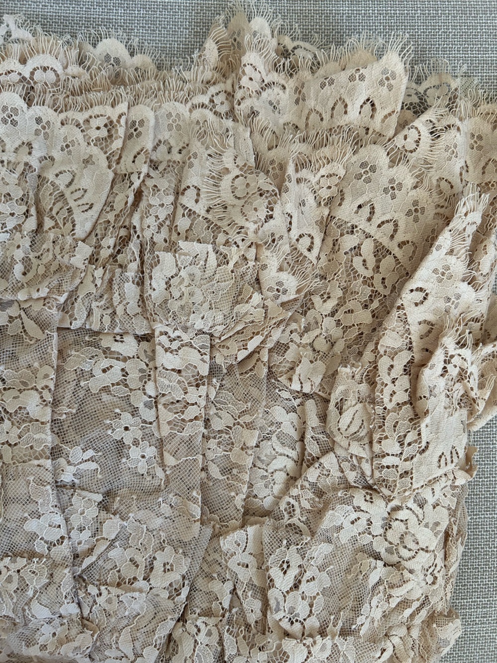 Sea New York Sharleen Lace Maxi Dress - Beige V Neck Romantic Party - Picture 7 of 11